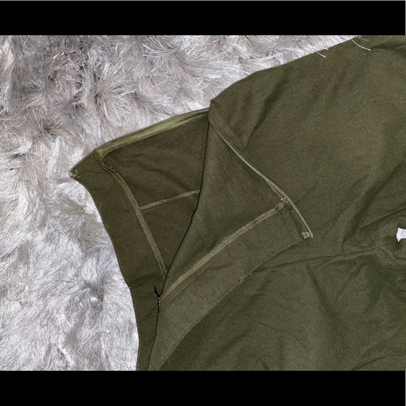 Olive Green Flat front dress pants - Picture 5 of 5